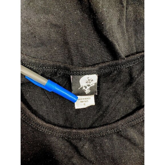 METAL MILISHA MENS TANK SIZE M VINTAGE Y2K BLACK SKULL T-SHIRT SLEEVELESS - Picture 5 of 7